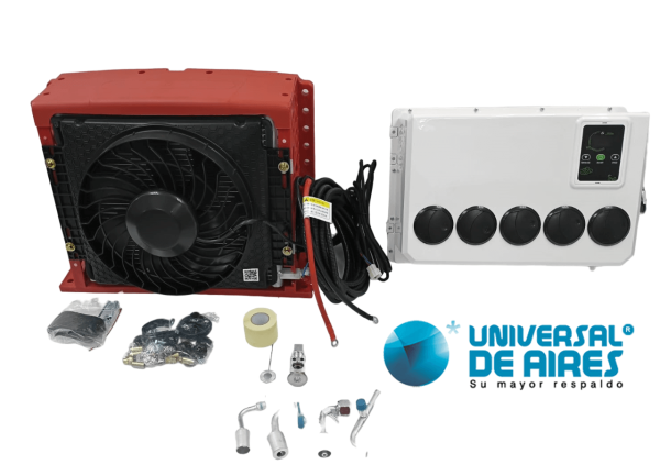 KIT DE ENFRIAMIENTO PARA RETRO-CAMION 12V ROJO